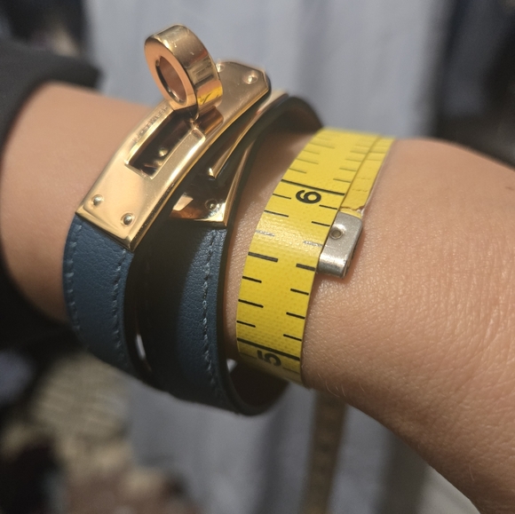 Hermes Kelly Double tour bracelet swift convert with gold hardware - Picture 9 of 13